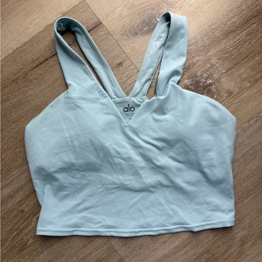 Alo Light Blue Sports Bra size Medium